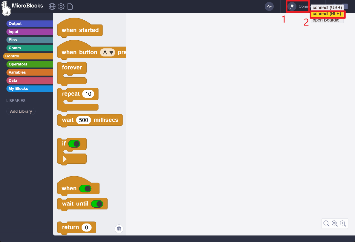 Choose a connection method
