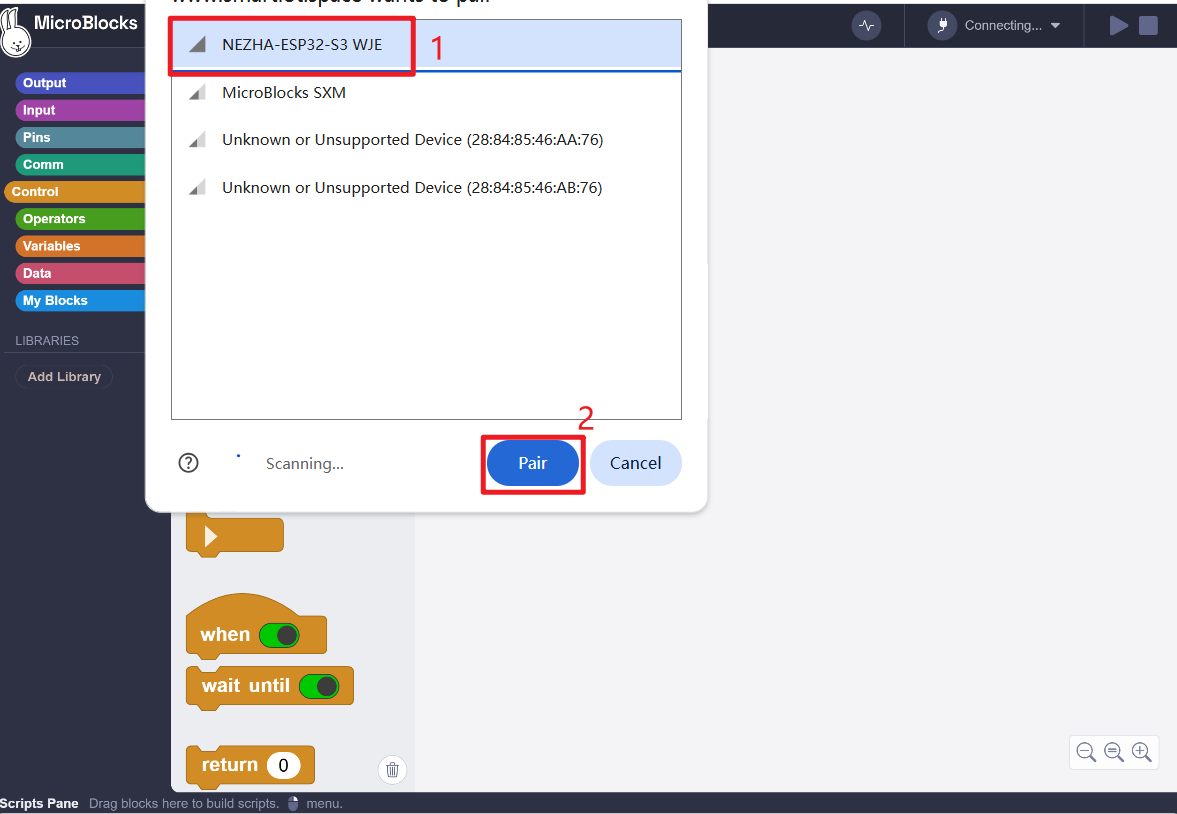 Bluetooth connection