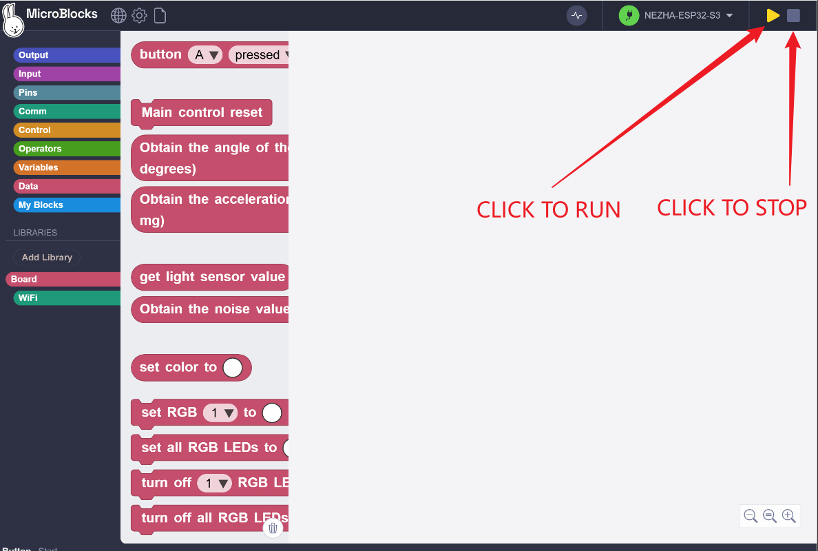 Run and stop a program